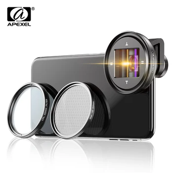 APEXEL professional 1.33 x anamorficzny lens HD widescreen moive Lens Video Vlog camera cpl obiektyw dla smartfonów Samsung Huawei