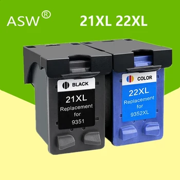 ASW 21 22 XL Wymiana kasety z tonerem do HP 21 22 dla HP21 21XL 22XL Deskjet F2180 F2280 F4180 F380 380 drukarka