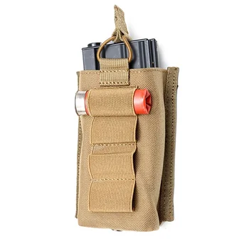 Airsoft M4 M16 Tactical Molle Single Magazine Pouch 12GA 12 Gauge Shell Ammo Carrier Holder Hunting Military AK AR Rifle Mag Bag