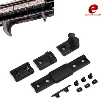Airsoft MLOK Hand Stop Kit for M-LOK Attachment System, 4 szt./kpl. Fit Free Float Handguard eMag Pul Plastic Rail Cover