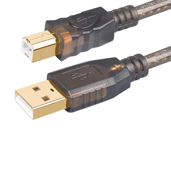 Aktywny kabel do drukarki USB 2.0 15M 10m z wzmacniaczem i ferrytu rdzeniem USB 2.0 A male to male B