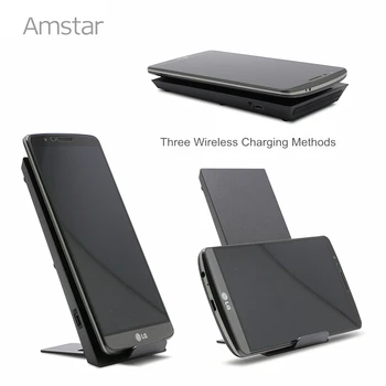 Amstar Qi Wireless Charger for iPhone 11 Pro Max X XR XS Dual Coils 10W szybka bezprzewodowa podstawka ładująca do Samsung S20 + Note 10