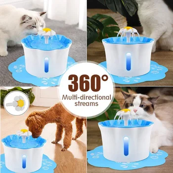 Automatyczny Pet Cat Fountain Drinker 2.6 L Cat Water Fountain Feeder z обзорным oknem USB Water Dispenser z 3 dostaje zamieniający filtrami