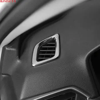 BJMYCYY 2 szt./kpl. dekoracyjna rama ze stali nierdzewnej wyjście klimatyzacji desce rozdzielczej samochodu Honda Accord 10th 2018 2019