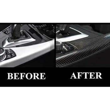 BMW F20 F21 włókna węglowego multimedialny panel pokrywa wnętrze samochodu stylizacja naklejka 1 seria 116I 118I akcesoria