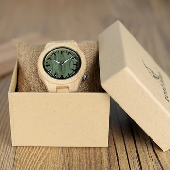BOBO BIRD V-P12 oryginalne bambusowe damskie zegarki klasyczne składane Zapięcie mechanizm kwarcowy zegarek damski zegarek