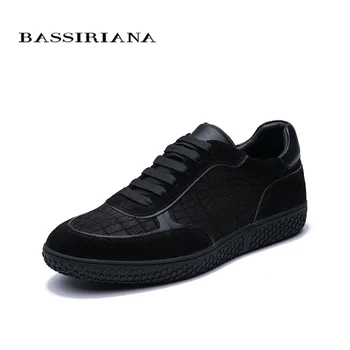 Bassiriana 2020 nowa męska casual buty z okrągłym w kolorze czarnym wiosną i jesienią 39-45 rozmiar handmade