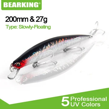 Bearking marka M57 dysk przynęty płotka grubogłowa 5 szt./lot 20 cm 27 g jakość przynęty głębokie nurkowanie woblery sprzęt wędkarski