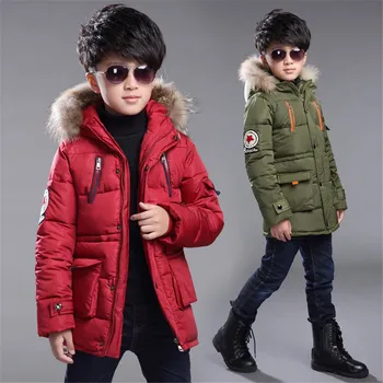 Benemaker zimowe kombinezony kurtki dla chłopców, nastolatków 12 13 14 lat wiatrówka płaszcz dzieci dla dzieci parki odzież odzież Dziecięca NA394
