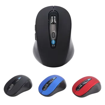 Bezprzewodowa mini Bluetooth 3.0 6D optyczna 1600DPI plac cichy, przenośny ergonomiczny komputerowa cicha mysz do laptopa PC