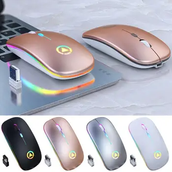 Bezprzewodowa mysz Bluetooth akumulator mysz Slient myszka gamingowa mysz USB optyczna 2.4 G ergonomiczna Mause do PC laptopa