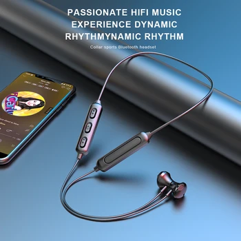 Bezprzewodowe słuchawki Bluetooth magnetyczna Bieżnia sportowa zestaw wodoodporny IPX5 muzyczne słuchawki-słuchawki z mikrofonem