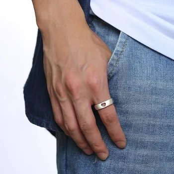 Bezpłatne spersonalizowane obrączki pierścionki dla kobiet, mężczyzn nigdy nie znikają kolor srebrny stal nierdzewna obietnica wiecznej miłości para prezentów