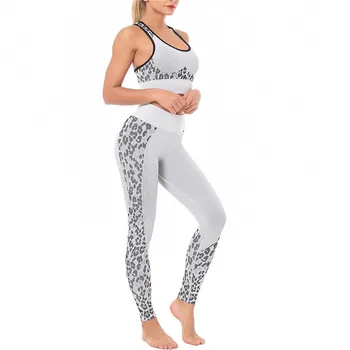 Bezszwowe joga zestaw fitness dresy dla kobiet siłownia biustonosz joga kamizelka Wysoka Talia jogging legginsy spodnie koszule