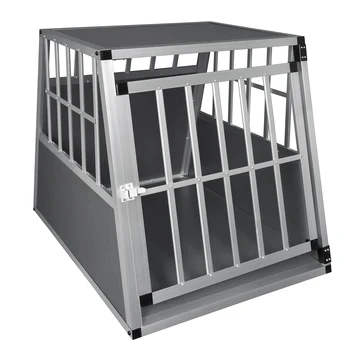 Biała czarna aluminiowa Klatka dla psów transportowa Drogowa komórka z 1 drzwiami dla zwierząt, Klatki dla psów dom opłata za Materiały