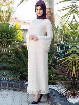Biała sukienka hidżab Islamskiego kobieca sukienka nowy sezon ryby model Wyprodukowano w Turcji wysokiej jakości