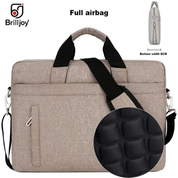 Brilljoy New Unisex 13.3 15.6 17 Inch Laptop Briefcase Bag torba męska nylonowa torba męska biurowe, torby biznesowe komputerowe torby
