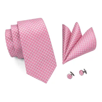 C-448 Kartki nowa moda styl szyi krawat w kratę krawat spinki chustka zestaw na sprzedaż zwykły szerokość 8,5 cm krawat