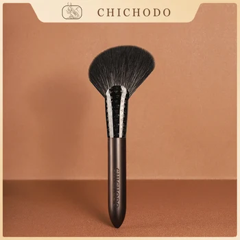 CHICHODO Makeup Brush-2021 New Luxurious Carved Murzynki Animal Hair Series-Fox&Gray Rat&Goat Hair Bronzer Brush-beauty pen-F148