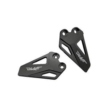 CNC stopu aluminium motocykl nóg kołek podnóżek os zestaw płyty pięty guard protector dla KTM Duke 390 2017 2019 2020