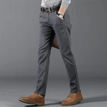 Casual spodnie Męskie wiosna i jesień to nowa biznesowa moda wygodne stretch cotton stretch spodnie spodnie
