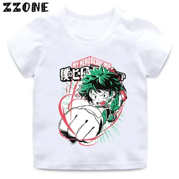 Chłopcy/dziewczyny anime Boku No Hero Academia Cartoon T shirt Kids My Hero Academia Funny Clothes dziecięce, bluzki Dziecięce, t-shirty,HKP2449