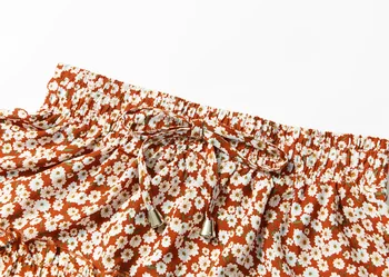 Codzienne Krótka Spódnica Z Kwiatowym Nadrukiem Damska Letnia Meble Ubrania Elastyczny Pas Plisowane Wakacje Na Plaży Połamane Kwiaty Mini Spódniczki 9 Kolorów