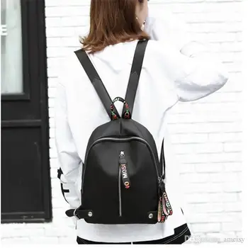 Designerski plecak dla kobiet Dziewczyny dużej pojemności nylonowe plecaki z czarnym, białym, różowym 3 kolory wysokiej jakości plecak