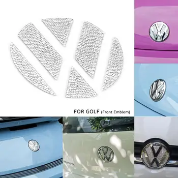 Diamond Bling rhinestone os godło ikona naklejki dekoracje do VW Volkswagen Golf