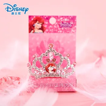 Disney girls frozen 2 pudełko korona kreskówka ładny lód i śnieg księżniczka Elsa różowe akcesoria do włosów prezent