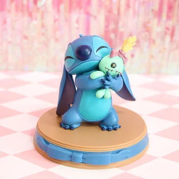 Disney movie figures Lilo & Stitch Stitch Scrump Happiness Moment PVC pomnik figurka kolekcjonerska anime model zabawka lalka prezent