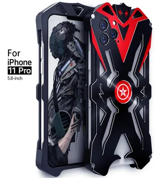 Dla iPhone 11 Pro Max oryginalny ZIMON odporna na wstrząsy ciężkie Zbroje metalowe aluminiowe etui do telefonu iPhone 11/iPhone 11 Pro Case