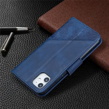 Dla iPhone 12 Pro Max Case croco leather case z magnetycznym klamrą dla iPhone 11 Pro 8 7 6S 6 Plus X XR XS Max klapka