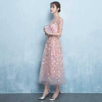 DongCMY New Short Prom Dresses Vestido Elegant Wzór Illusion Party dress