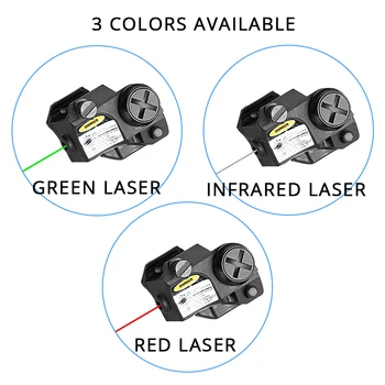 Drop Shipping Laserspeed 9mm Laser Mini IR Sight podczerwieni celownik laserowy zielony czerwony celownik laserowy do малолитражного pistoletu pistolet broń