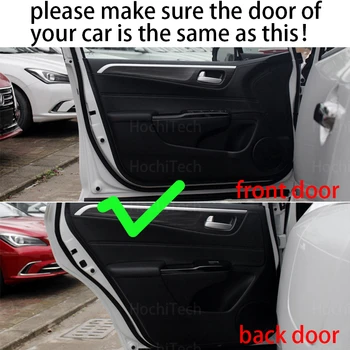 Drzwi wewnątrz straży akcesoria mata ochronna ochrona dywan drzwi samochodu anty kick Pad naklejka Honda Jade 2013-2020