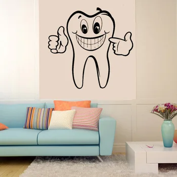 Duży Rozmiar Do Zębów Naklejki Na Ściany Opieka Stomatologiczna Winylowe Naklejki Sztuka Dekoracji Wnętrz Łazienka Fresk Wodoodporny Tapety Plakat