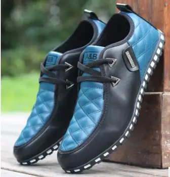 Duży rozmiar 39-46 męskie obuwie modne skórzane buty dla mężczyzn letnie męskie płaskie buty