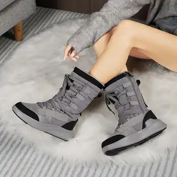 Duży rozmiar buty dla kobiet, obuwie sportowe wodoodporne buty do biegania damska zimowa ciepła odzież obuwie sportowe Zapatillas Mujer Q16