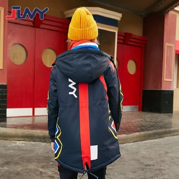 Dziecięca odzież wierzchnia ciepły płaszcz chłopcy sportowe Wodoodporne wiatroszczelne grube kurtki dla chłopców jesień i zima odzież Dziecięca dla 8-14 lat
