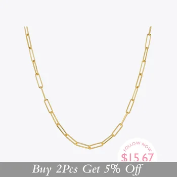 ENFASHION Twist Link Chain naszyjnik naszyjnik kobiety złoty kolor minimalistyczne naszyjniki akcesoria 2020 Fashion Jewelry Party P203110