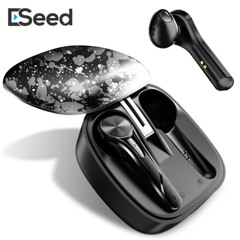 ESEED EST tws bezprzewodowe słuchawki bluetooth 5.0 50 godzin baterii 1200mah do przechowywania słuchawek lPX4 wodoodporny do iphone android