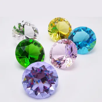 Fengshui styl 2 cm 50 mm natura przezroczysty kwarc kryształ diament kamień kolorowy Kryształ akcesoria do domu