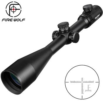 Fire Wolf 8-32X56E Scope Tactics Rifle Scopes boczna optyka ostrość czarny matowy do polowania i na zewnątrz wzrok teleskop