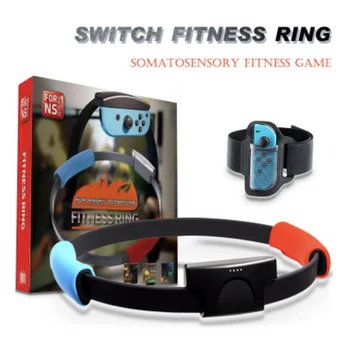 Fitness pierścień zestaw dla Nintendo Switch Joycon Ring Fit gra przygodowa Ring Con z pedałem pasem Ringcon