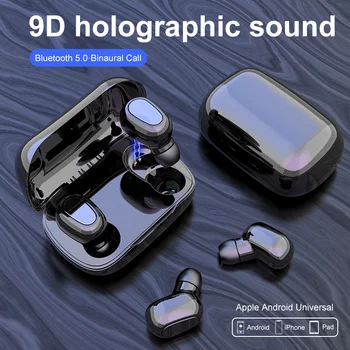 GDLYL TWS słuchawki Bezprzewodowe, słuchawki bluetooth fone de ouvido bluetooth V5.0 kulaklık słuchawki stereo 3D dźwięk słuchawki z mikrofonem
