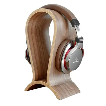 Ghxamp Headphone Stand uchwyt słuchawki uniwersalna арочная forma drewna orzechowego wieszak na słuchawki tenis wyświetlacz półka regał na Headphoe 1szt
