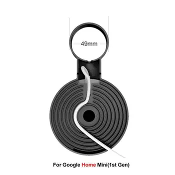 Gniazdo uchwyt Ścienny do Google Home Mini (1. generacji) Google Nest Mini (2. generacji) sterowanie sznurkiem do Google Mini Smart Speaker