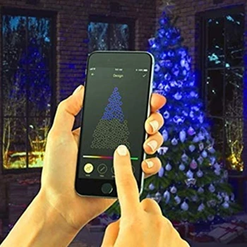 Gorąca wyprzedaż Smart LED Strip String Lights App Bluetooth Controlled Christmas Tree Wodoodporny String Xmas Decoration