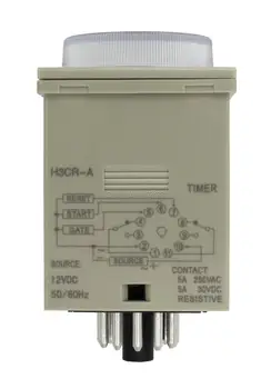 H3CR-a 11-pin 12V DC przekaźnik czasowy zegar 12VDC